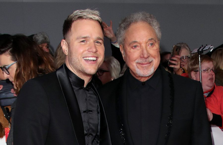 Olly Murs and Sir Tom Jones - January 2020 - NTAs - O2 Arena - London - Getty BangShowbiz