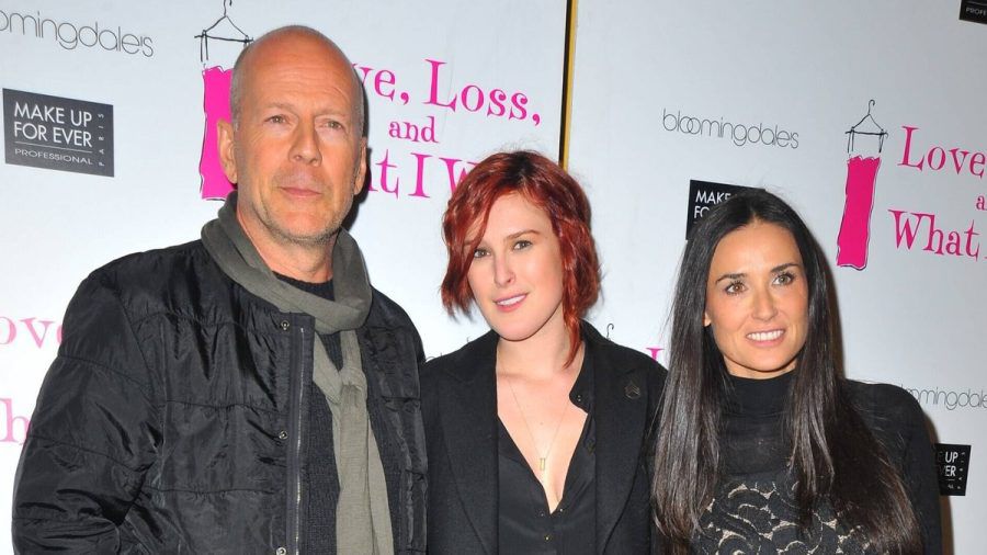 Demi Moore und Bruce Willis mit ihrer Erstgeborenen Rumer Willis. (ili/spot)