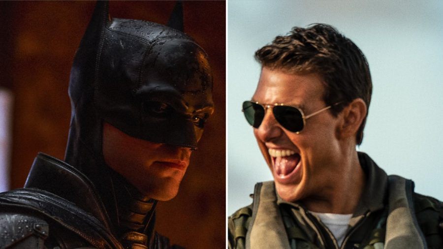 Fürchten beide weder Tod noch Teufel: Robert Pattinson (li.) als neuer Batman, Tom Cruise als Maverick. (stk/spot)