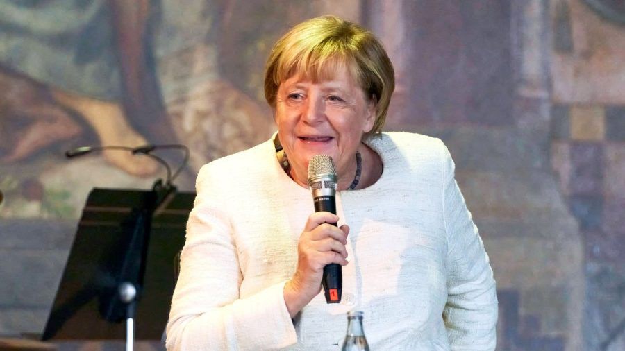 Angela Merkel im September 2022 beim Festakt zum 1100-jährigen Stadtjubiläum von Goslar in der Kaiserpfalz. (ln/spot)