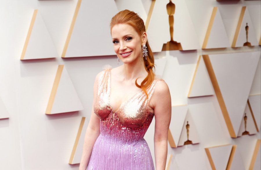 Jessica Chastain attends the 94th Annual Academy Awards - Getty BangShowbiz