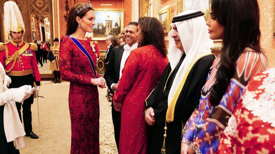 Prinzessin Kate bei einem Empfang im Buckingham Palast. (hub/spot)