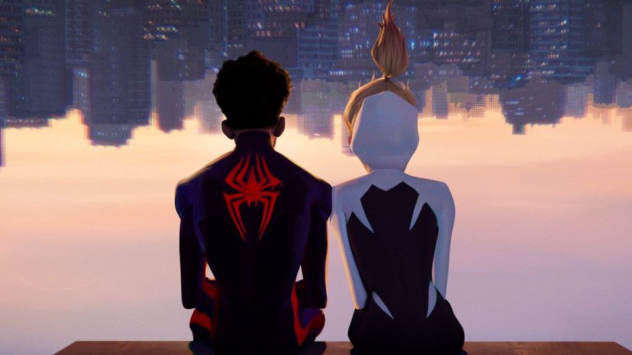 Spider-Man (Shameik Moore) und Spider-Gwen (Hailee Steinfeld) in "Spider-Man: Across the Spider-Verse". (wue/spot)