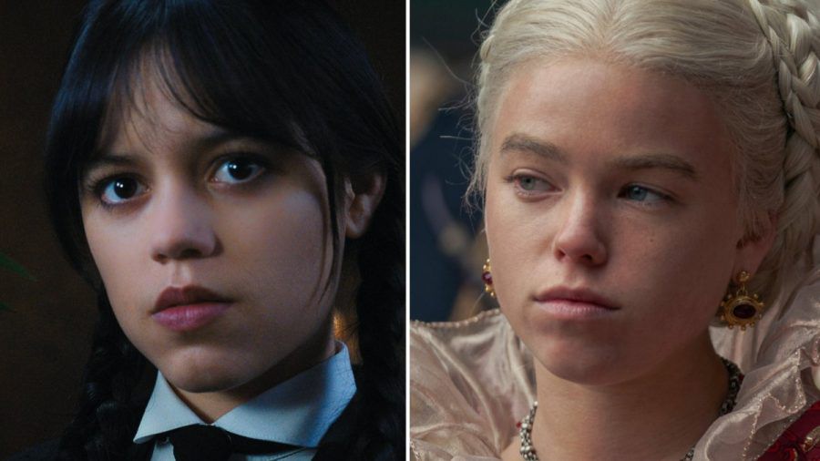 "Wednesday" mit Jenna Ortega (l.) und "House of the Dragon" mit Milly Alcock gehören zu den Serien-Highlights des Jahres. (lau/spot)