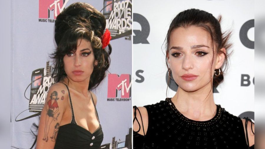 Marisa Abela (re.) wird in "Back to Black" zu Amy Winehouse. (jom/spot)