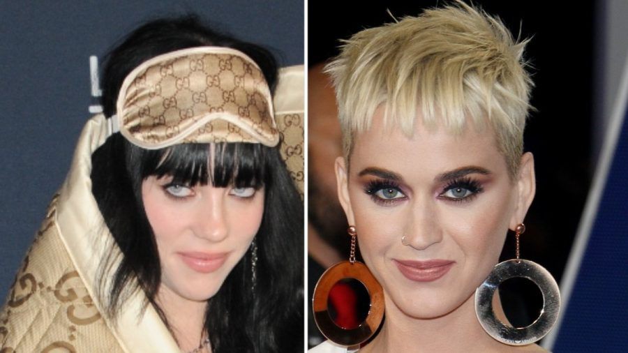 Billie Eilish war für Katy Perry (r.) "nur ein blondes Mädchen". (ili/spot)