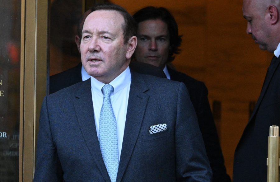Kevin Spacey at US District Court House in New York City - Getty - October 2022 BangShowbiz