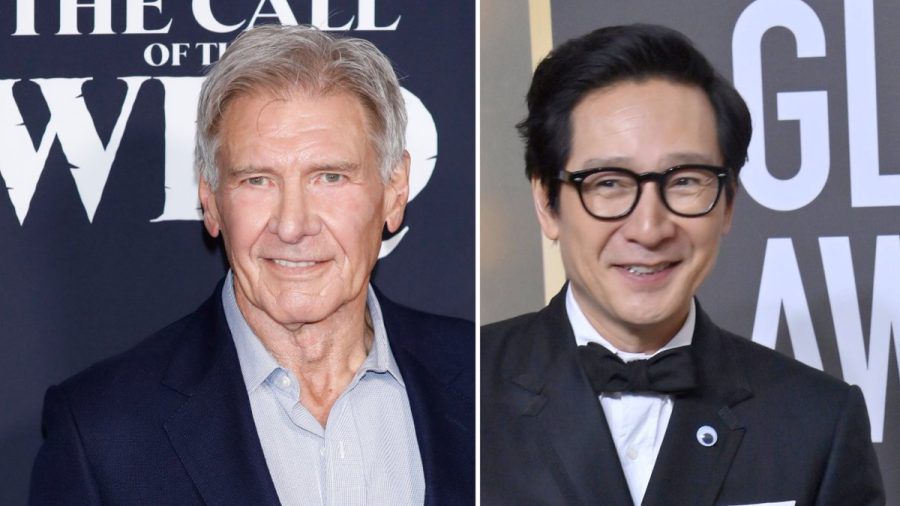 Harrison Ford (l.) freut sich für Ke Huy Quan. (amw/spot)