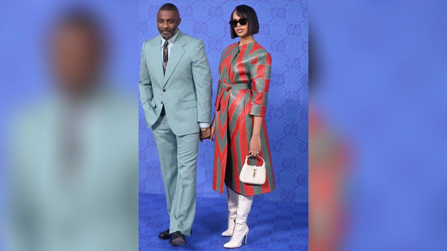 Idris Elba und Frau Sabrina Dhowre Elba bei der Gucci-Show in Mailand. (ntr/spot)