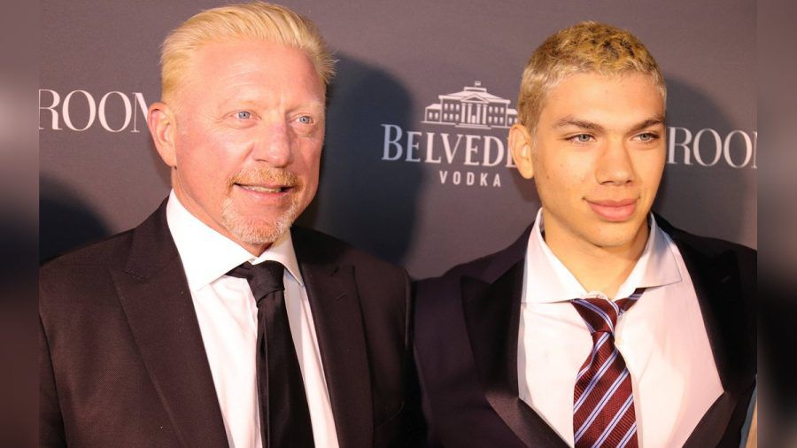 Boris Becker (li.) mit seinem Sohn Elias auf dem roten Teppich. (eee/spot)