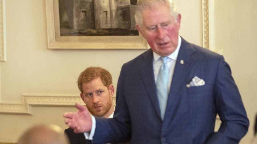 Steht der Palast einer Versöhnung von Prinz Harry (l.) und König Charles III. im Weg? (wue/spot)