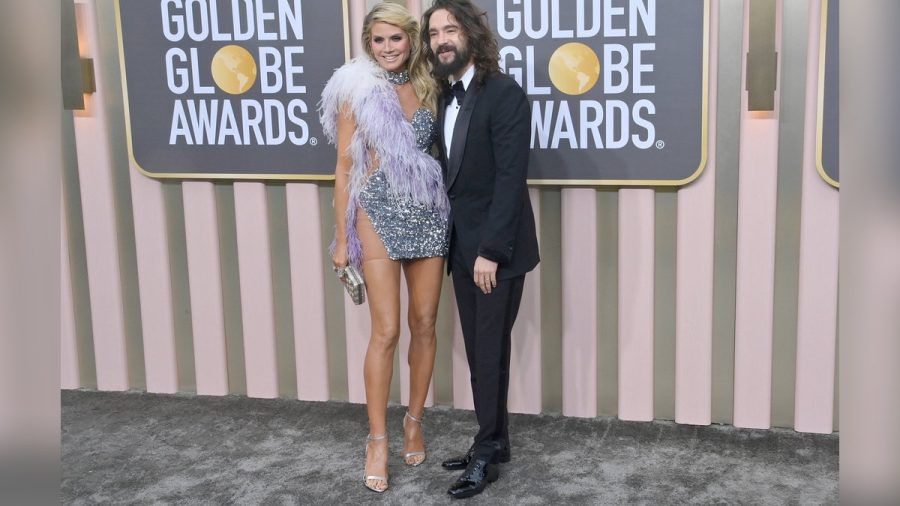 Heidi Klum kommt mit Ehemann Tom Kaulitz zu den Golden Globes. (hub/spot)