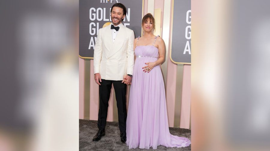 Kaley Cuoco und Tom Pelphrey bei den Golden Globes. (hub/spot)