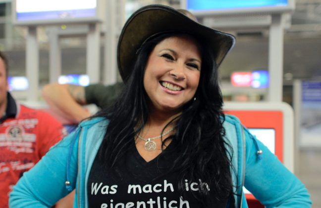 Iris Klein at Frankfurt Airport Jan 2013 - Getty BangShowbiz