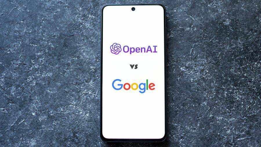 OpenAI und Google sind derzeit die größten Widersacher am Markt der Chatbots und Künstlichen Intelligenz. (elm/spot)