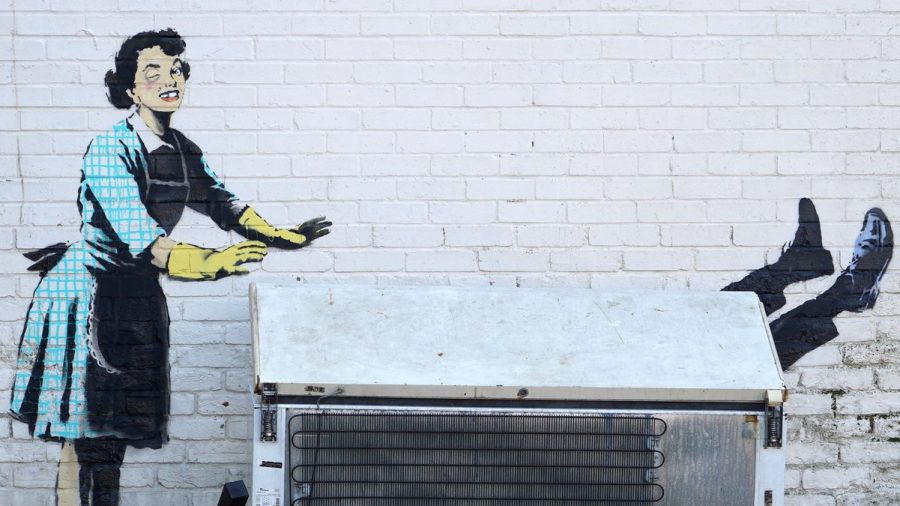 In der englischen Stadt Margate ist ein neues Kunstwerk von Banksy aufgetaucht. (lau/spot)