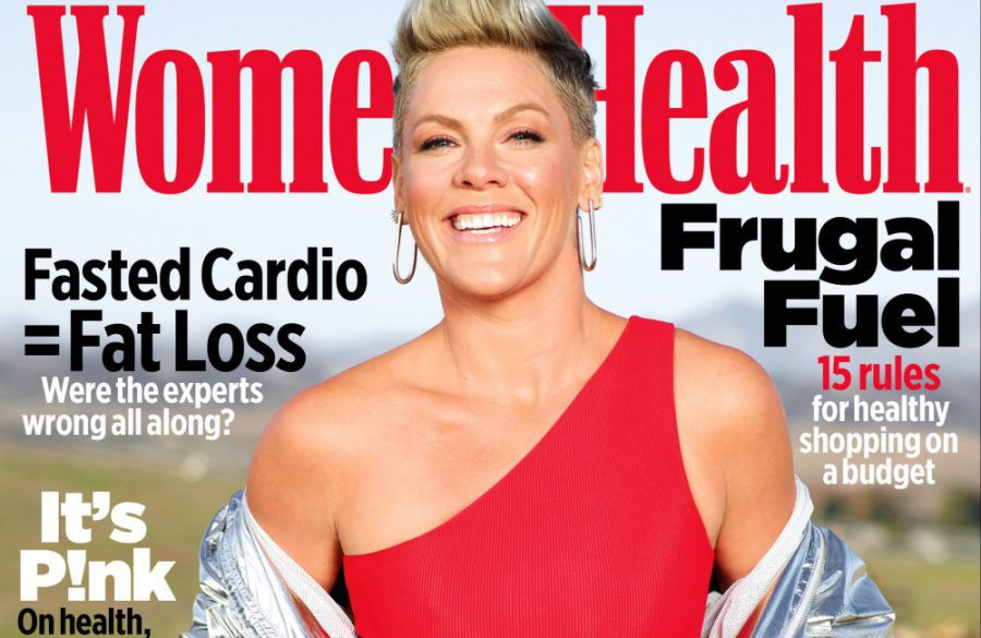 Pink on Women's Health March 2023 cover - ONE USE PR handout BangShowbiz