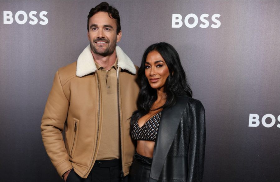 Thom Evans and Nicole Scherzinger - SEP 22 - GETTY - Boss Fashion Show BangShowbiz