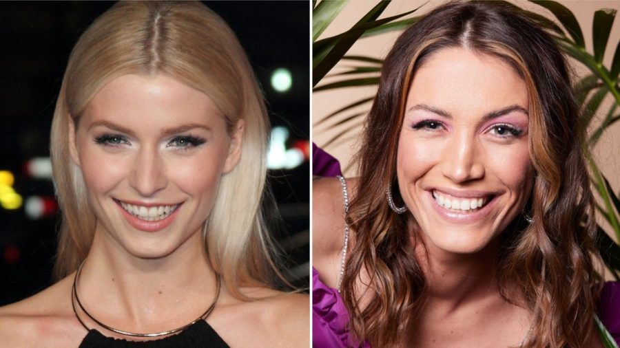 Blieben dem TV auf unterschiedliche Arten erhalten: Lena Gercke (li.) ist unter anderem als Moderatorin erfolgreich, Tessa Bergmeier (re.) zog 2023 ins Dschungelcamp. (jru/spot)