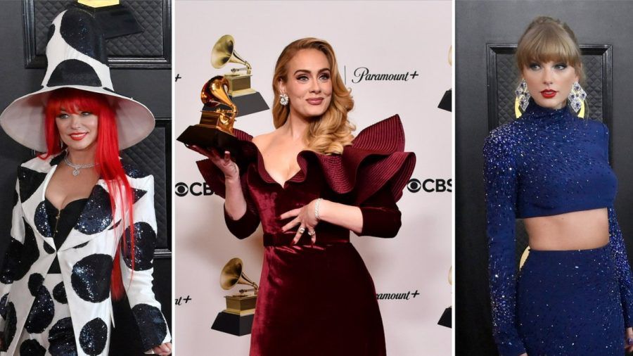 Grammy Awards 2023 (v.l.): Shania Twain, Adele und Taylor Swift. (ili/spot)