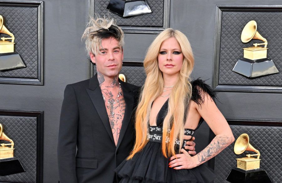 Avril Lavigne and Mod Sun at the Grammy Awards April 2022 Getty BangShowbiz