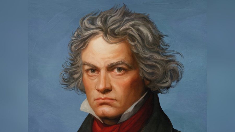 Auch Ludwig van Beethoven ist natürlich bei Apple Music Classical vertreten. Dieses Porträt wurde für die App erstellt. (smi/spot)