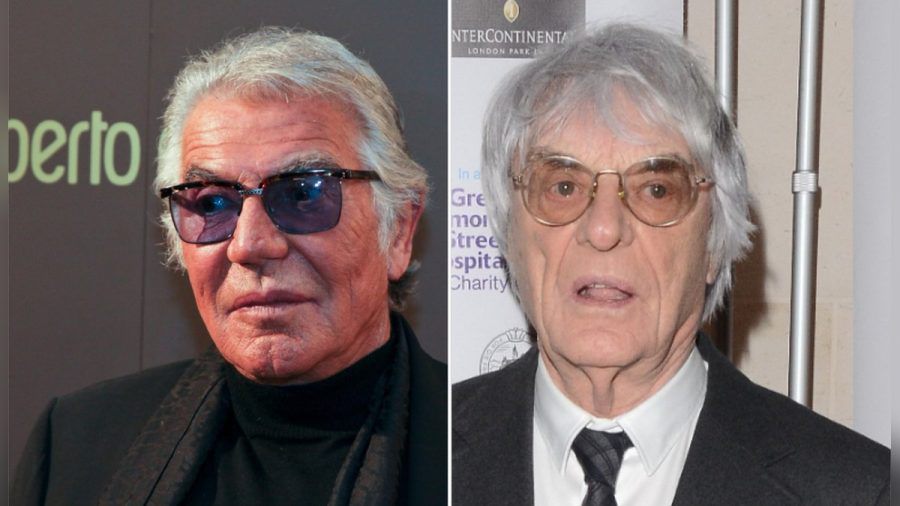 Sind beide mit über 80 Jahren noch einmal Vater geworden: Roberto Cavalli (l.) und Bernie Ecclestone. (eee/spot)