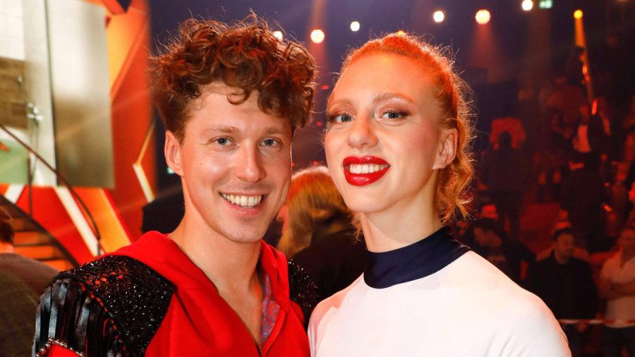Anna Ermakova mit Tanzpartner Valentin Lusin bei "Let's Dance". (hub/spot)