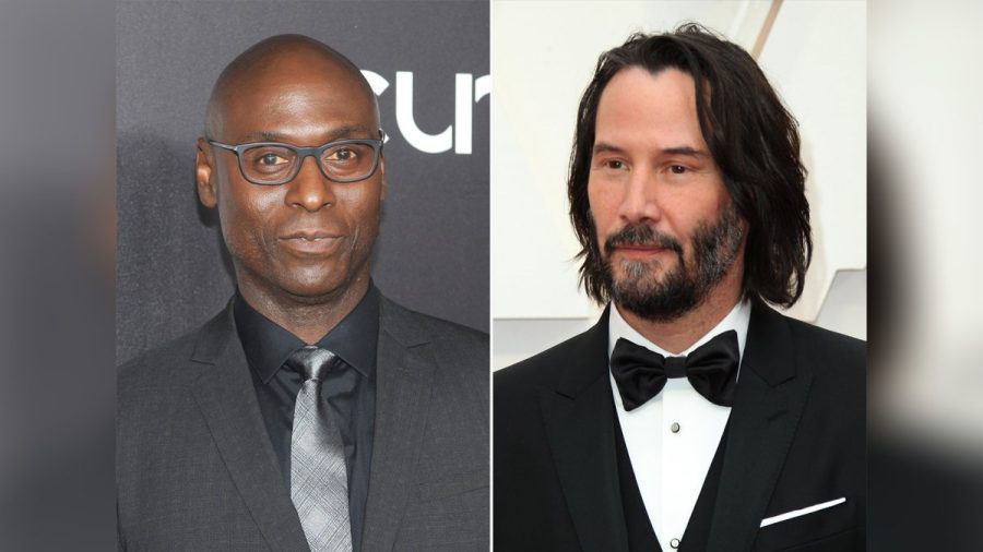 Keanu Reeves (r.) würdigt seinen verstorbenen "John Wick"-Co-Star Lance Reddick. (smi/spot)