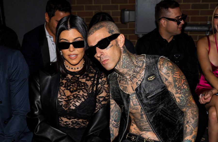 Kourtney Kardashian and Travis Barker - Boohoo X Kourtney Kardashian fashion show - 2022 - Getty BangShowbiz