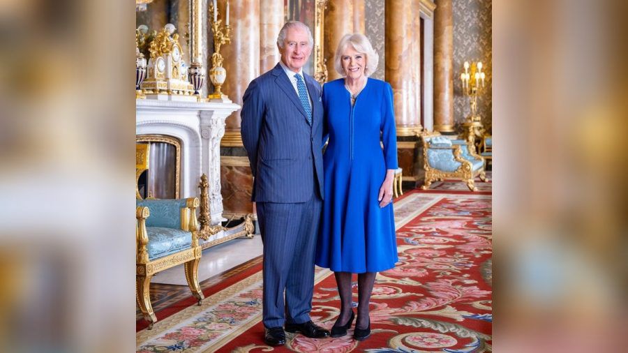 König Charles III. und Königin Camilla im Buckingham Palast. (hub/spot)
