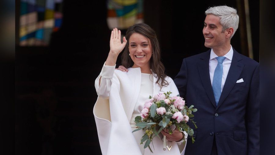 Prinzessin Alexandra und Nicolas Bagory strahlten an ihrem Hochzeitstag um die Wette. (jom/spot)