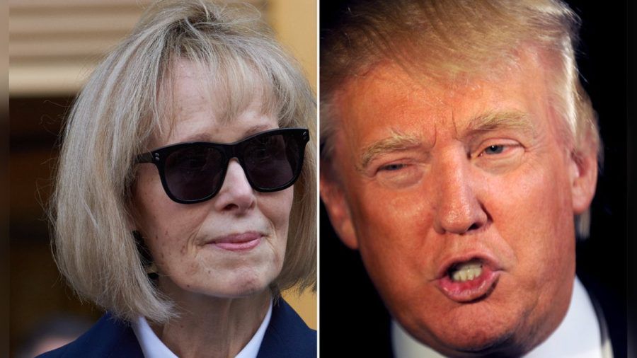 E. Jean Carroll nach ihrer Aussage gegen Donald Trump am Donnerstag in New York City. (dr/spot)