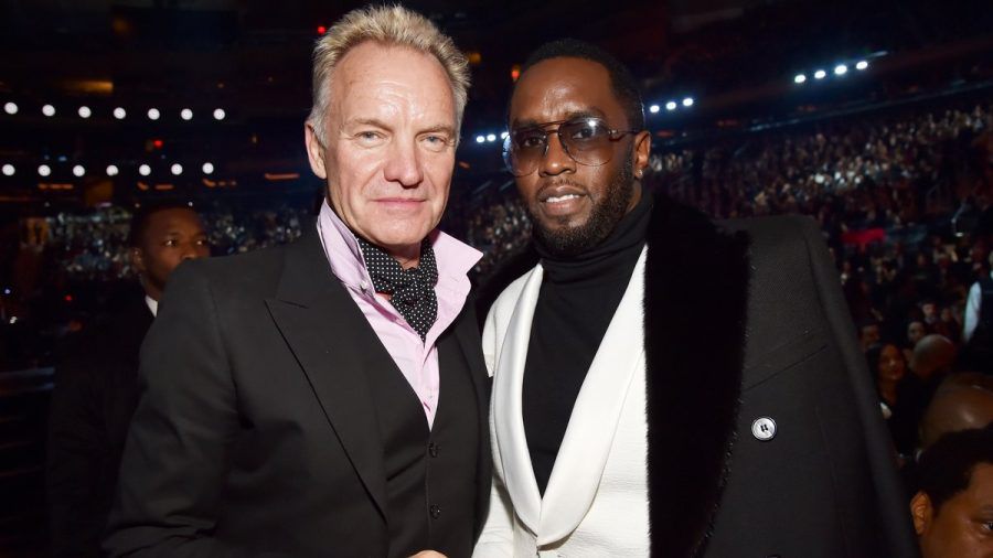 Gute Freunde mit interessantem Deal: Sting und Sean "Diddy" Combs 2018. (mia/spot)