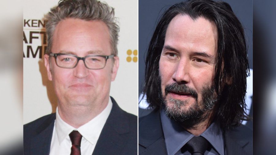Matthew Perry (l.) irritierte mit einem fragwürdigen Satz über Keanu Reeves. (smi/spot)