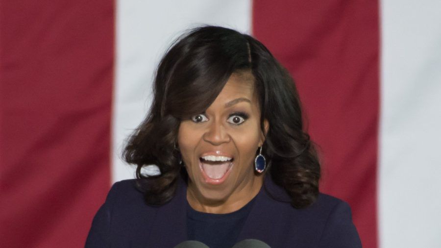 Michelle Obama hat sich in Spanien als Sängerin versucht. (hub/spot)