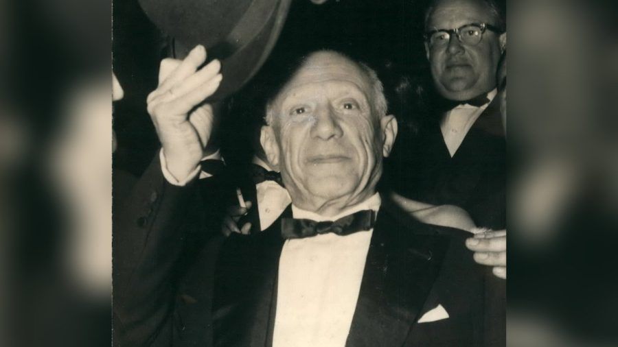 Pablo Picasso anlässlich seines 75. Geburtstags im Oktober 1956. (ln/spot)