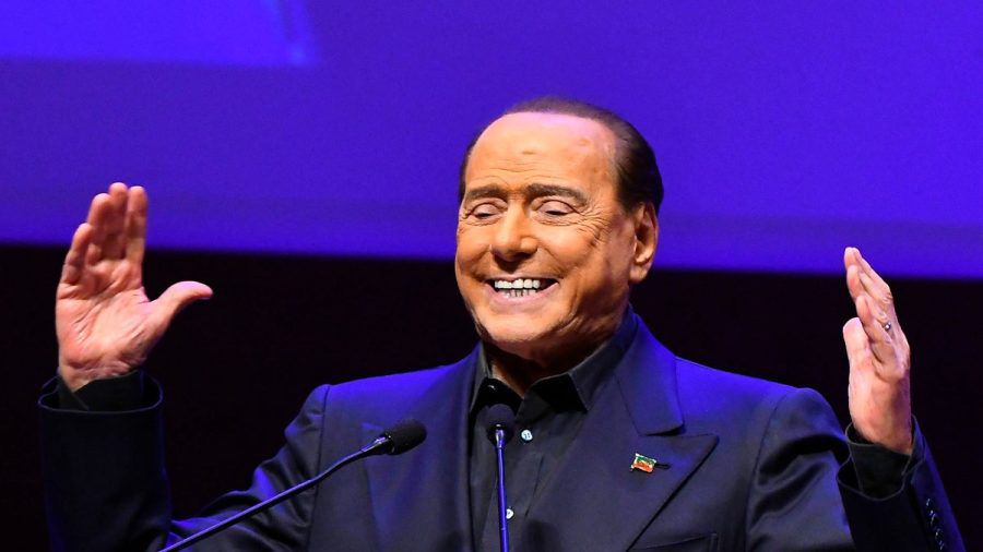Silvio Berlusconi während einer Wahlkampfveranstaltung im Februar 2023. (dr/spot)