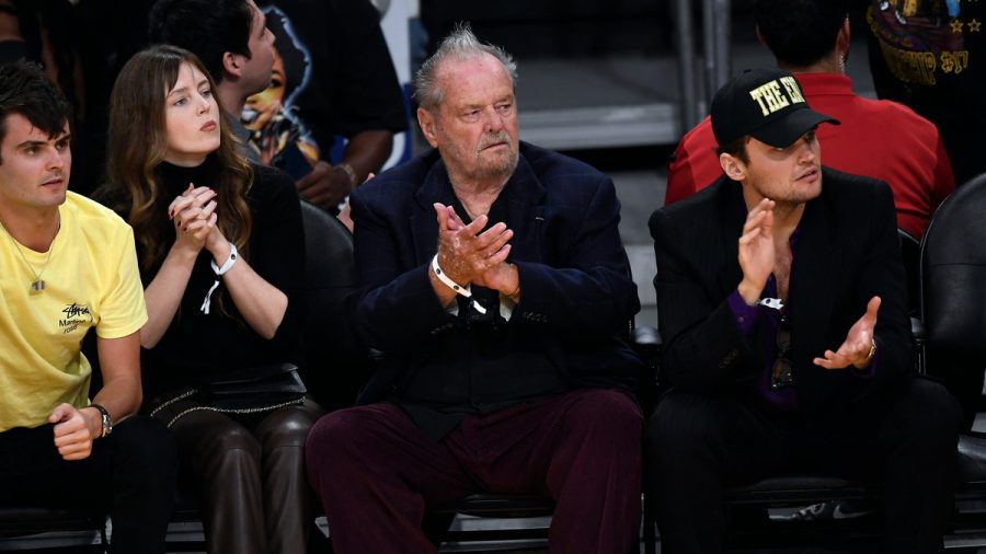 Jack Nicholson beklatscht die Lakers. (hub/spot)