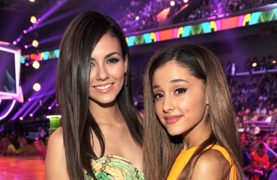 Ariana Grande and Victoria Justice - March 2014 -Nickelodeon's 27th Annual Kids' Choice Awards-Getty BangShowbiz