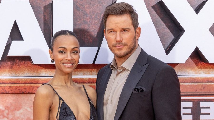 Zoe Saldana und Chris Pratt bei der Premiere von "Guardians of the Galaxy Vol. 3" in Paris. (lau/spot)