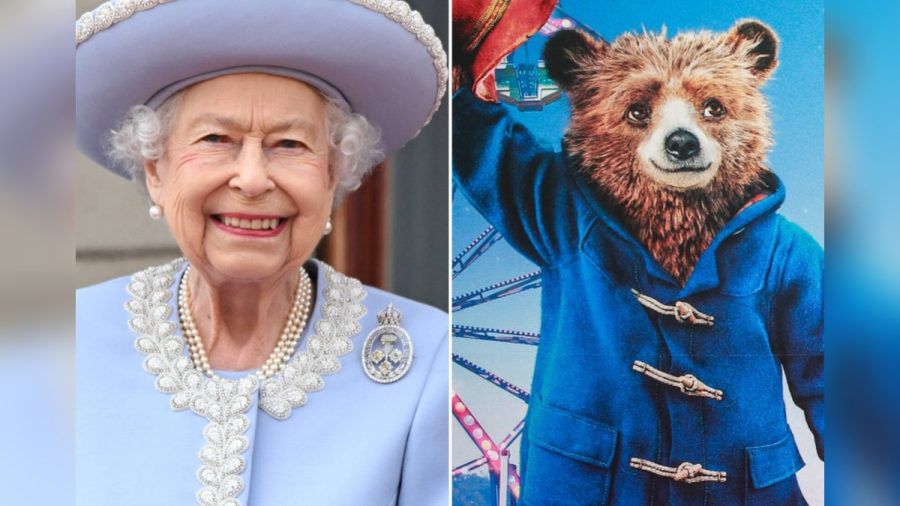 Queen Elizabeth II. und ihr plüschiger Freund Paddington. (eee/spot)
