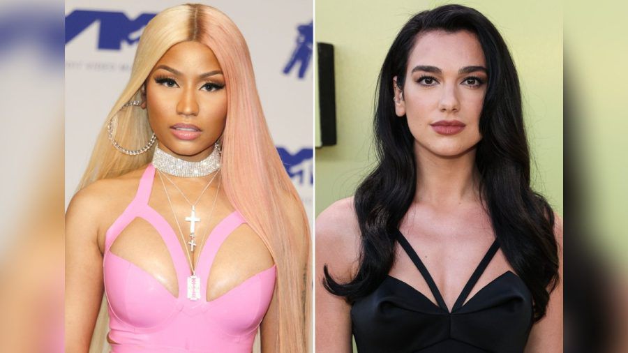 Highlights des "Barbie"-Soundtracks: Nicki Minaj (li.) und Dua Lipa. (tj/spot)