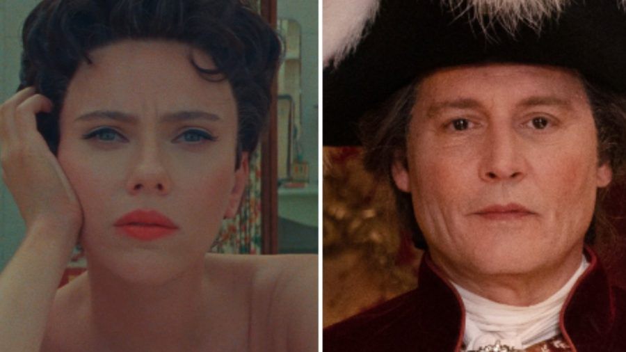 Scarlett Johansson in "Asteroid City", Johnny Depp in "Jeanne du Barry". (lau/spot)