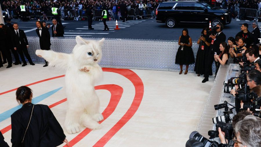 Met Gala 2023: Hollywood-Star Jared Leto erschien als Karl Lagerfelds Katze Choupette. (ili/spot)