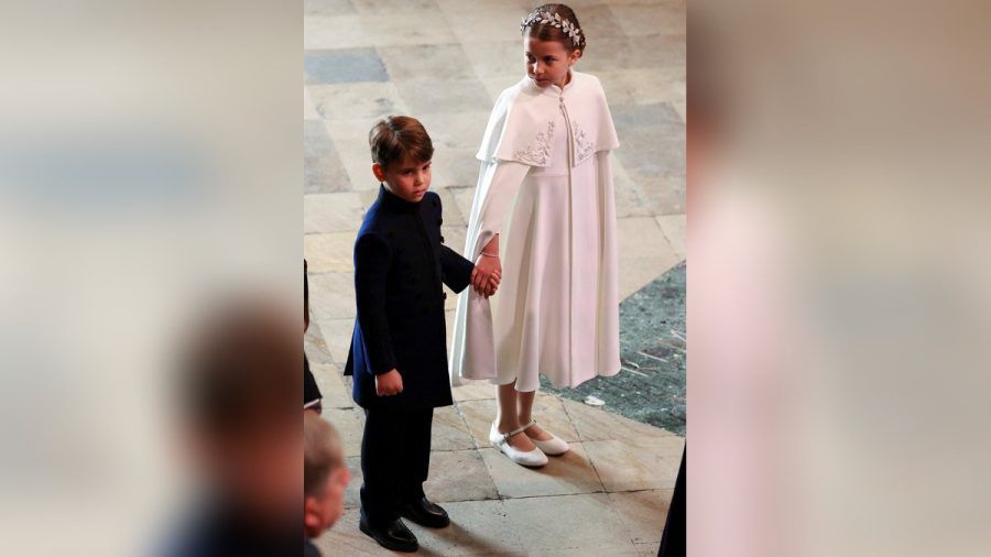 Prinz Louis und Prinzessin Charlotte in der Westminster Abbey. (jom/spot)