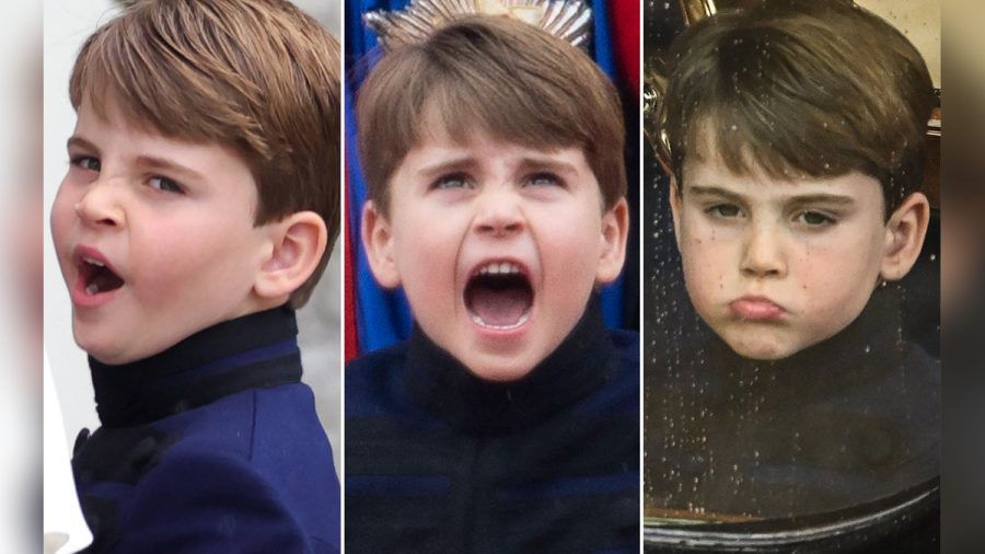 Prinz Louis machte am Krönungstag um seine jeweilige Stimmung kein Geheimnis. (jom/spot)