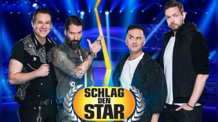 "Schlag den Star": The BossHoss gegen Özcan Cosar und Bastian Bielendorfer. (wue/spot)