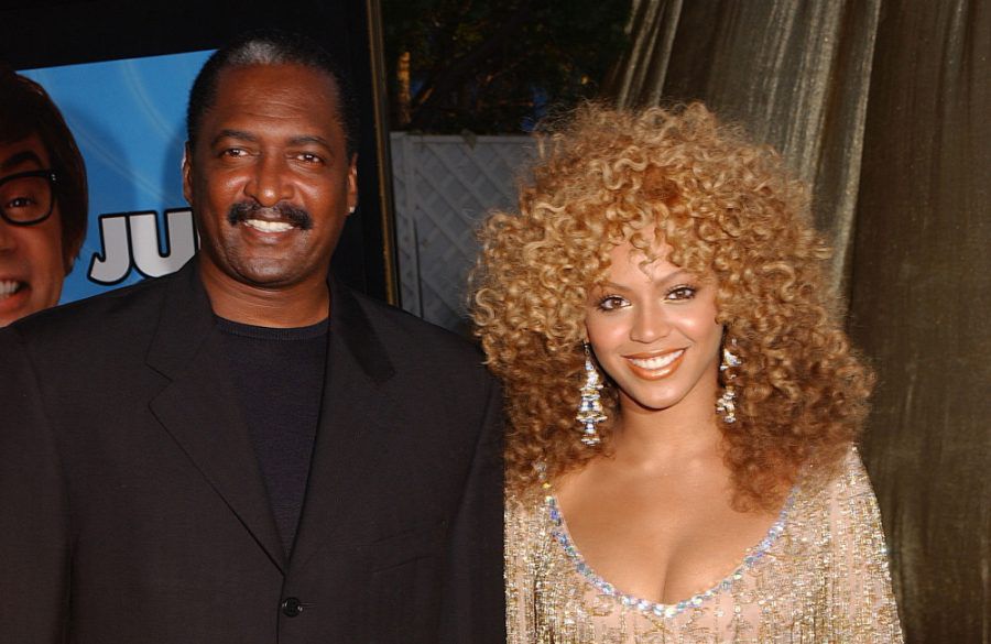 Beyonce and her dad Mathew Knowles - July 2002 - Austin Powers In Goldmember premiere - CA - Avalon BangShowbiz