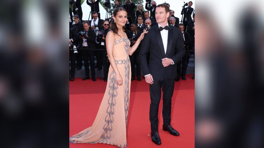 Alicia Vikander und Michael Fassbender auf dem roten Teppich in Cannes. (ili/spot)